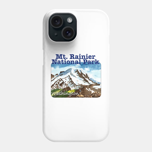 Mt. Rainier National Park, Washington Phone Case by MMcBuck