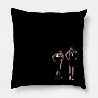 Spurs Past and Present Pillow