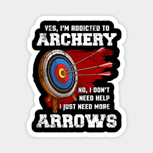 Yes I'm Addicted To Archery Archer Funny Quote Sayings Magnet