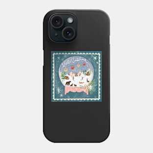 Winter wonderland snow globe Phone Case