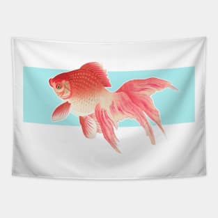 Red oriental goldfish Tapestry