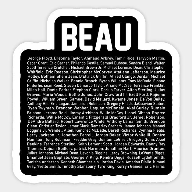 Beau Team Beau Say Their Names Beau First Name Beau Family Name Beau Surname Beau First Name Sticker Teepublic
