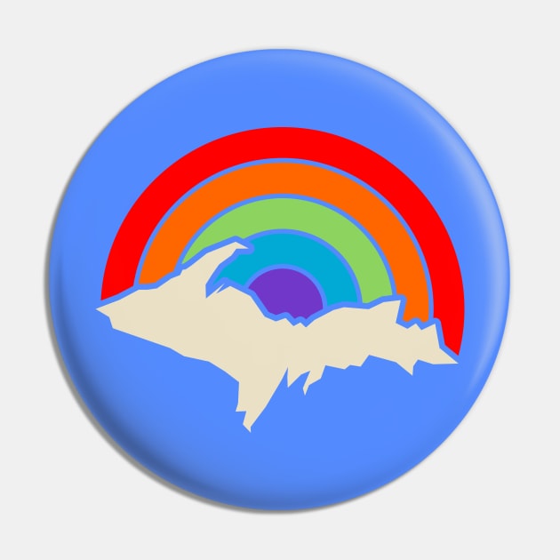 Rainbow Upper Peninsula Pin by Bruce Brotherton