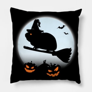 Halloween Guinea Pig Witch Pillow