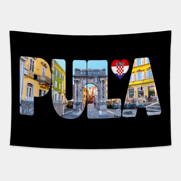 PULA - Croatia Arch of the Sergii Tapestry by TouristMerch