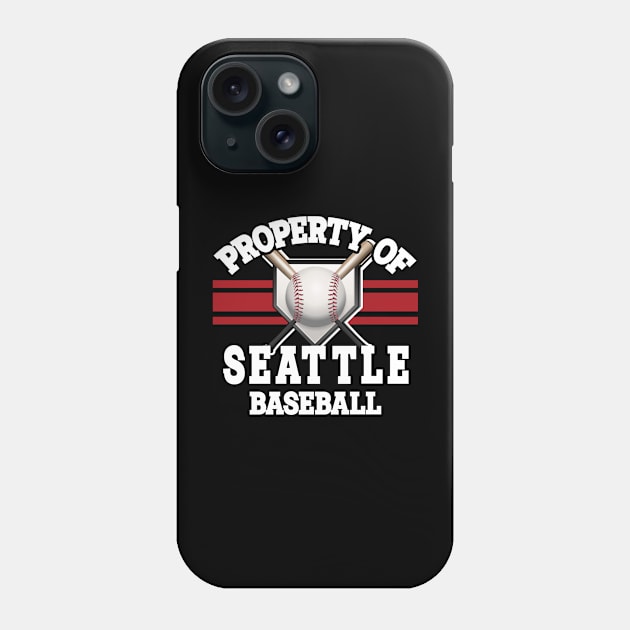 Proud Name Seattle Graphic Property Vintage Baseball Phone Case by QuickMart