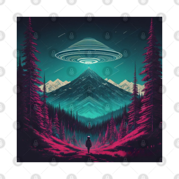 UFO Chronicles Podcast - UFO Glitch Artwork V1 by UFO CHRONICLES PODCAST