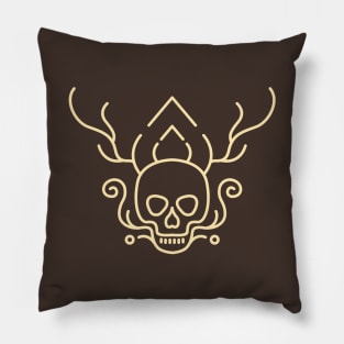 Skull Line 3 Pillow