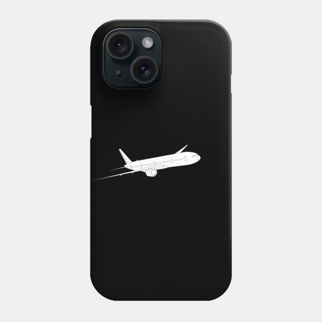 Airplane design airbus boeing flying Phone Case by Avion