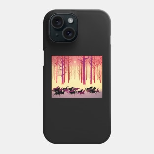 eyvind earle horses Phone Case