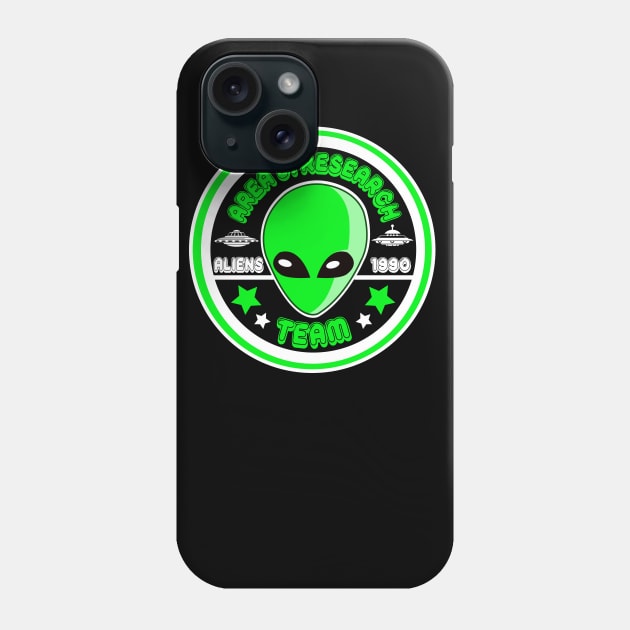 Alien Research Team Phone Case by kaizokuGhost