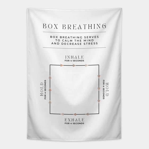 Box Breathing Tapestry by BeKindToYourMind
