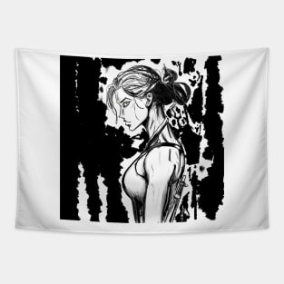 adventure barbara blade ecopop ink illustration art Tapestry