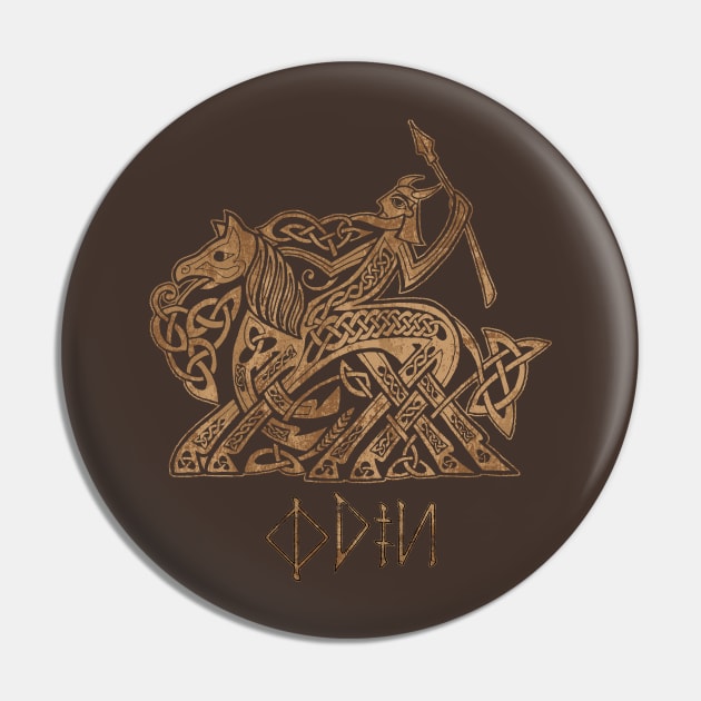 Odin Entering Valhalla on Sleipnir Pin by celtichammerclub