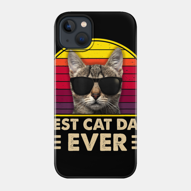 cat dad papa gift - Cat - Phone Case