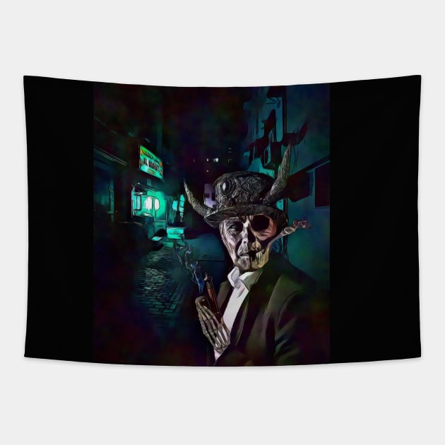 Deathly Smoker Tapestry by Sir Reel Designs