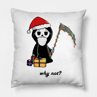 Christmas Grim Reaper Pillow