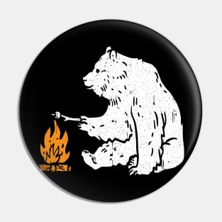 Camping bear Pin