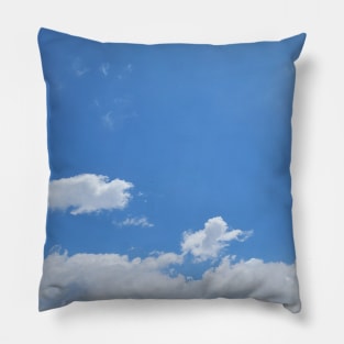 White clouds and blue skies Pillow