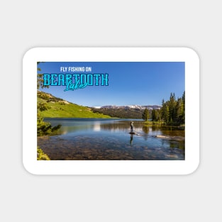 Fly fishing on Beartooth Lake Magnet