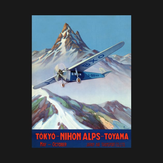 Tokyo - Nihon Alps - Toyama Japan Vintage Poster 1930 by vintagetreasure