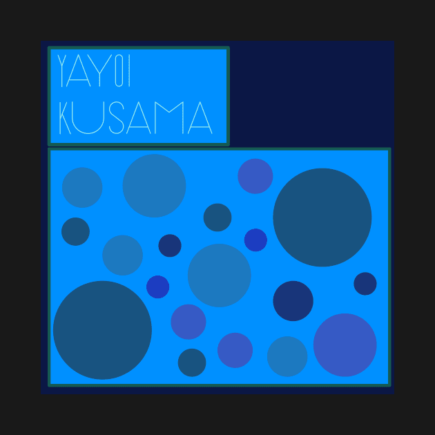 Yayoi Kusama inspired design by pauloneill-art