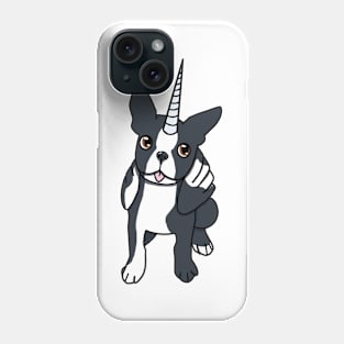 Boston Terrier Alicorn Dog :: Canines and Felines Phone Case