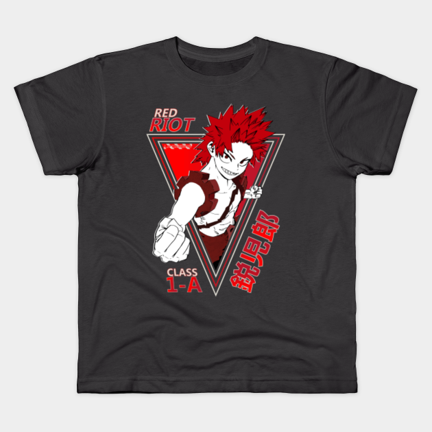 Eijiro Kirishima My Hero Academia Eijirou Kirishima Red Riot 57 Kids T Shirt Teepublic