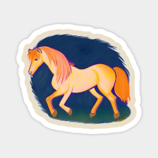 Icelandic Horse Colorful Magnet