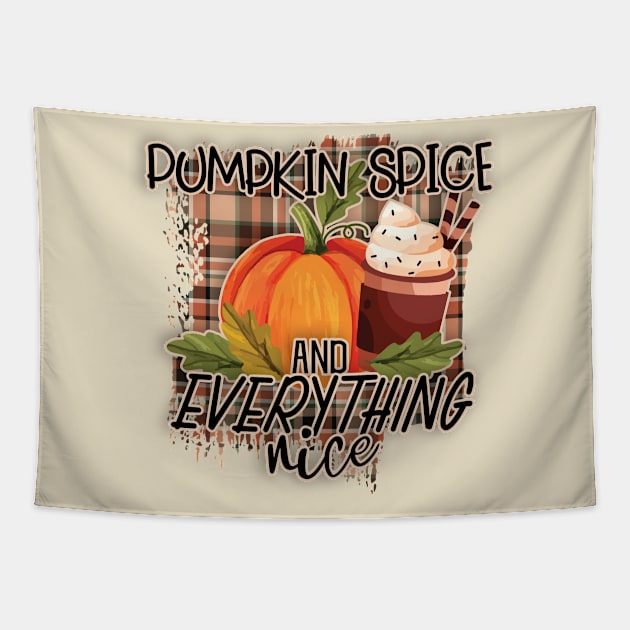 Pumpkin Spice Tapestry by SpottydoggCreatives