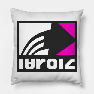 White Zink Logo Pillow