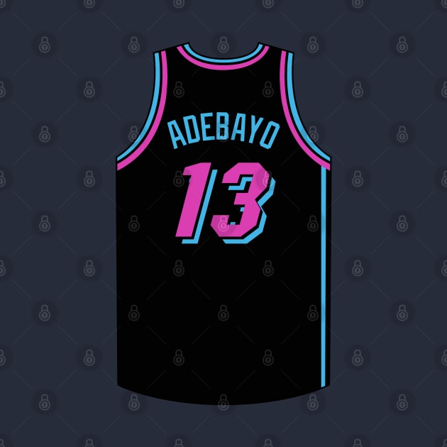 Bam Adebayo Miami Jersey Qiangy by qiangdade