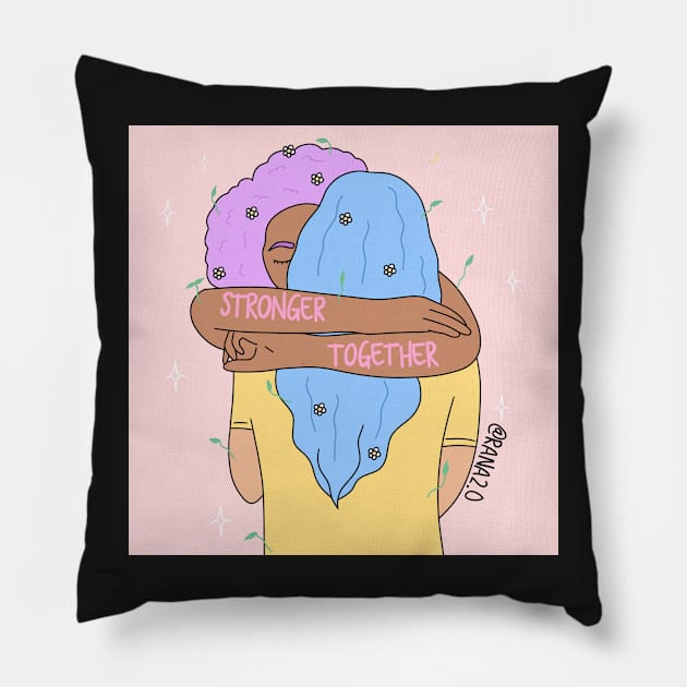 Stronger Together Pillow by Ranaawadallah