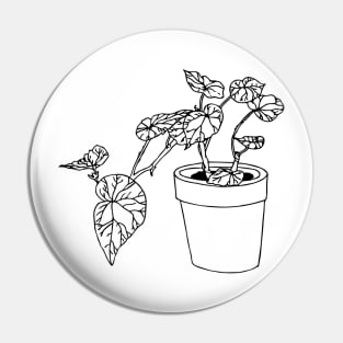 Houseplant Potted Geranium Pin