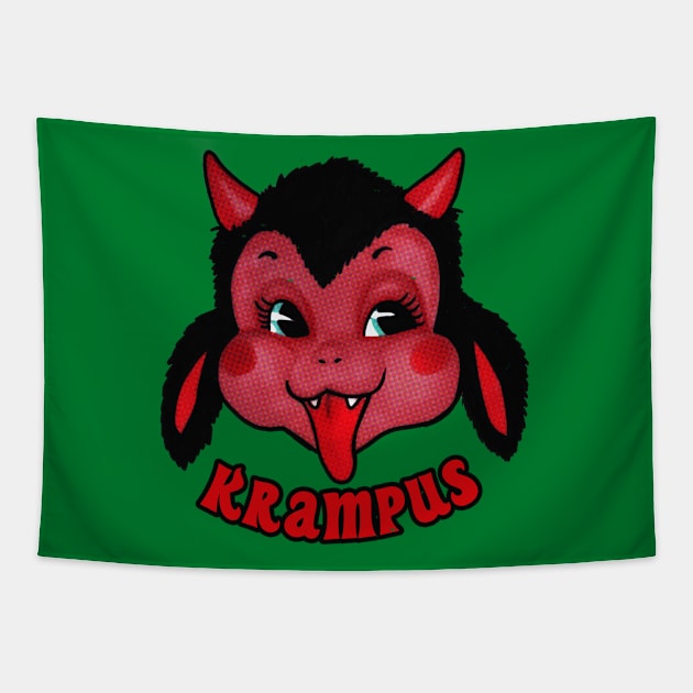 Krampus Cutie Tapestry by MondoDellamorto