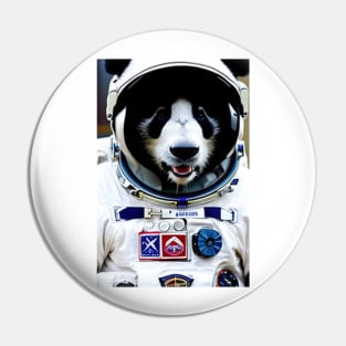 Panda as an astronaut Pin