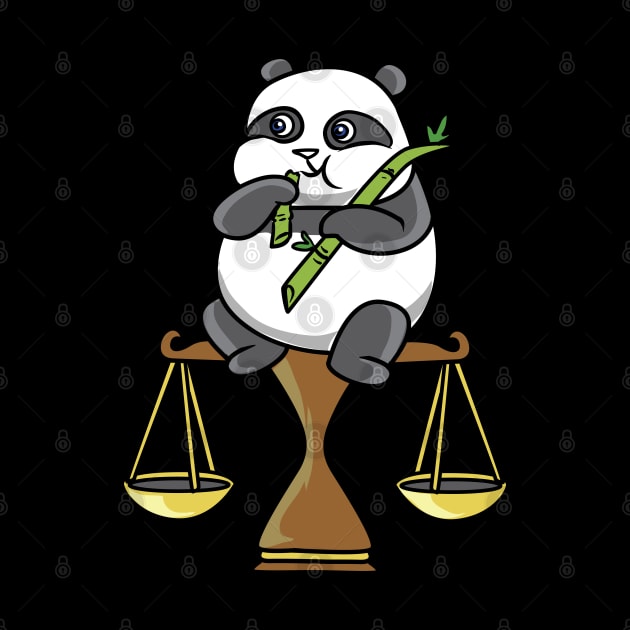 Panda on Libra by theanimaldude