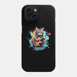 Cat Playing Guitar Phone Case