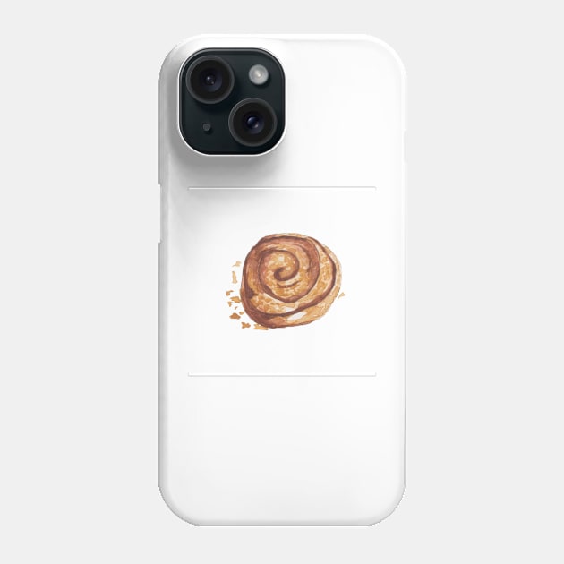 Cinnamon roll Phone Case by Kimmygowland