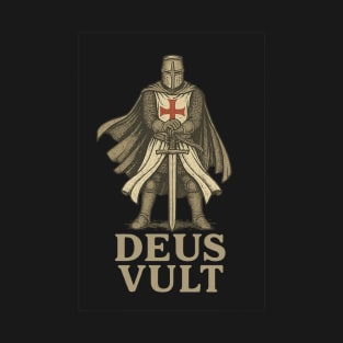 Deus Vult Crusader Knight T-Shirt