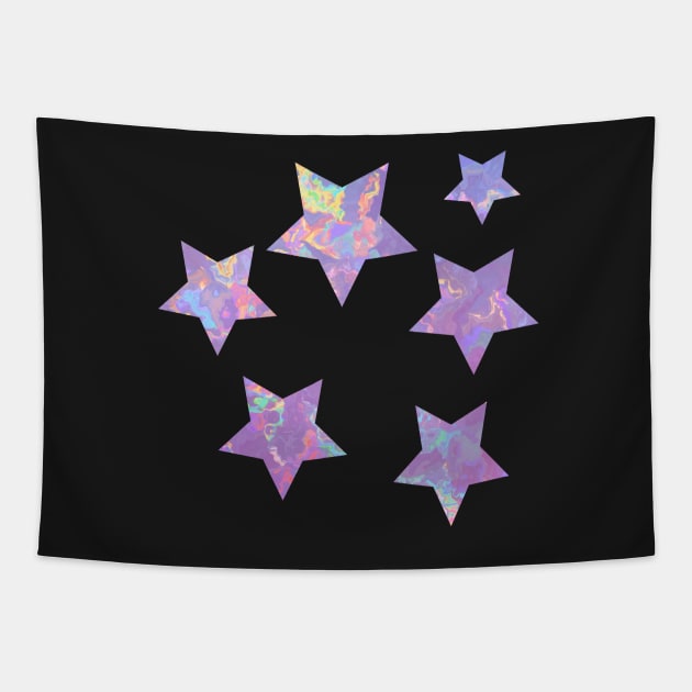 Opal Stars Tapestry by LaurenPatrick