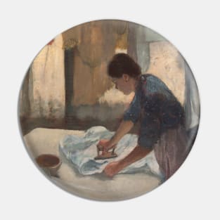 Woman Ironing by Edgar Degas Pin