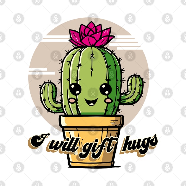Cartoon Smiling Cactus that Gives Hugs by Casually Fashion Store
