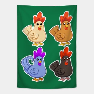 Stardew Valley chickens Tapestry