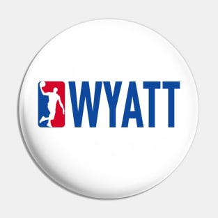 Wyatt NBA Basketball Custom Player Your Name T-Shirt Pin