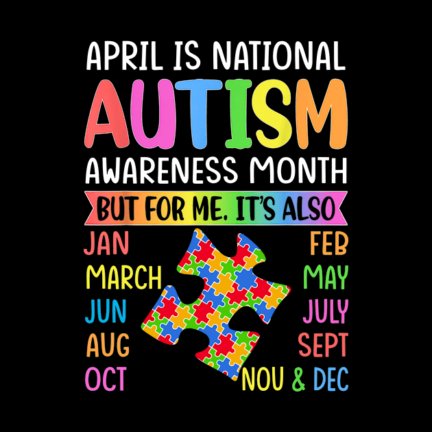 April is National Autism Awareness Month Kids Boy Girl Women by mateobarkley67