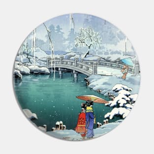 Snow in Kyoto Pin