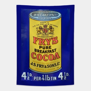 Fry's Pure Breakfast Cocoa Ad Tapestry