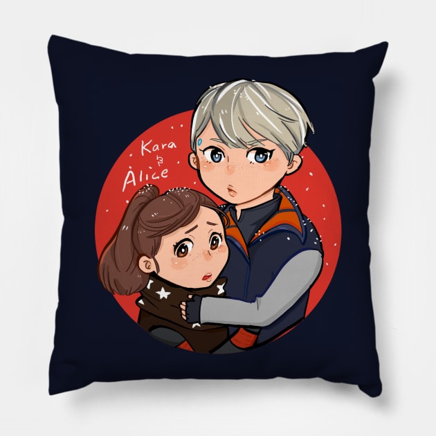 Kara & Alice Pillow by shootingstarsaver@gmail.com