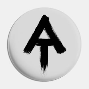 Appalachian Trail Blaze Marker Symbol Painted Black Thru-Hiking Pin